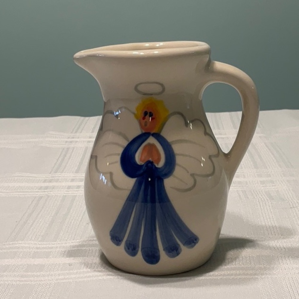 Emerson Creek Pottery Angel Creamer\Pitcher 1997 USA